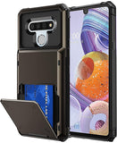 LG K51 Credit Card Hybrid Case - Black