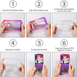 iPhone 11 Case, Shockrpoof Glitter Liquid Case, Full-Body Protection Heavy Duty Case【2019 Release】 Purple