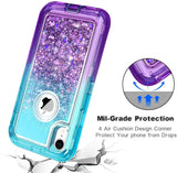 Phone case Glitter iPhone 11 (Aqua Purple)