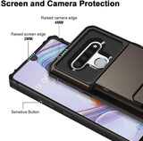 LG K51 Credit Card Hybrid Case - Black