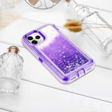iPhone 11 Pro Cases Protective Glitter Case for Women Girls Cute Bling Sparkle Heavy Duty Hard Shell Shockproof TPU Case for 2019 Release 5.8 Inches iPhone 11 Pro , Purple