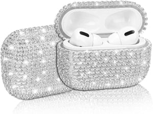 Airpods Pro Diamond case- Silver