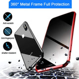 PRIVACY MAGNETIC GLASS CASE IPHONE 12/12PRO 6.1 RED
