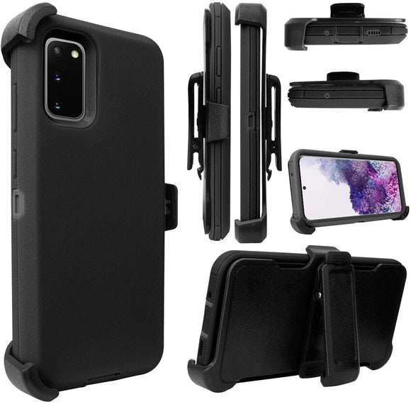 PHONE CASE WITH CLIP S20 ULTRA - BLACK