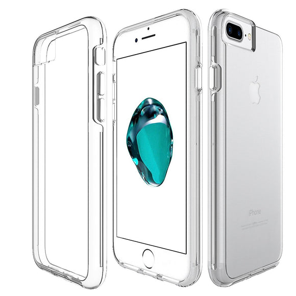 iPhone 8 SE (2021) / iPhone 7 Soft TPU Frame Clear Protective Case