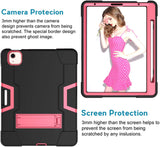 iPad Air 4th Gen (10.9-inch) Hybrid Kickstand case- Black/Hot Pink