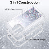 Phone Case Glitter iPhone 11 Pro Max- Silver