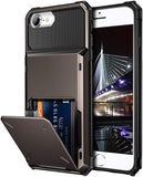 iPhone 7/8 SE (2021) Credit Card Hyrbid case -Black