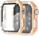 Apple Watch Diamond Tempered Glass protector 45mm (GOLD)