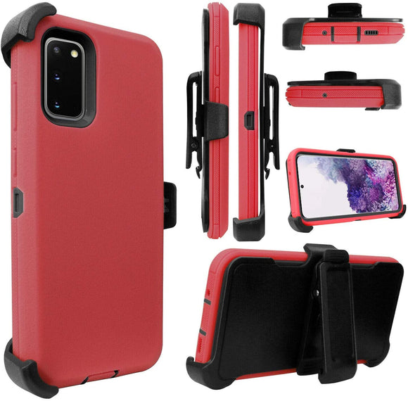 PHONE CASE WITH CLIP S20 ULTRA - RED