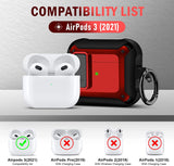Apple Airpods 3 Hard Armor Case - Red /Black