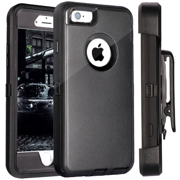 Defender Heavy Duty Shockproof Protective Case & Belt Clip for Apple iPhone 6 plus / 6S Plus