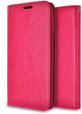 ZIZO Wallet Folio iPhone 11 Pro Max Case - Magnetic Flap Closure with Credit Card and ID Holder - Pink Leather