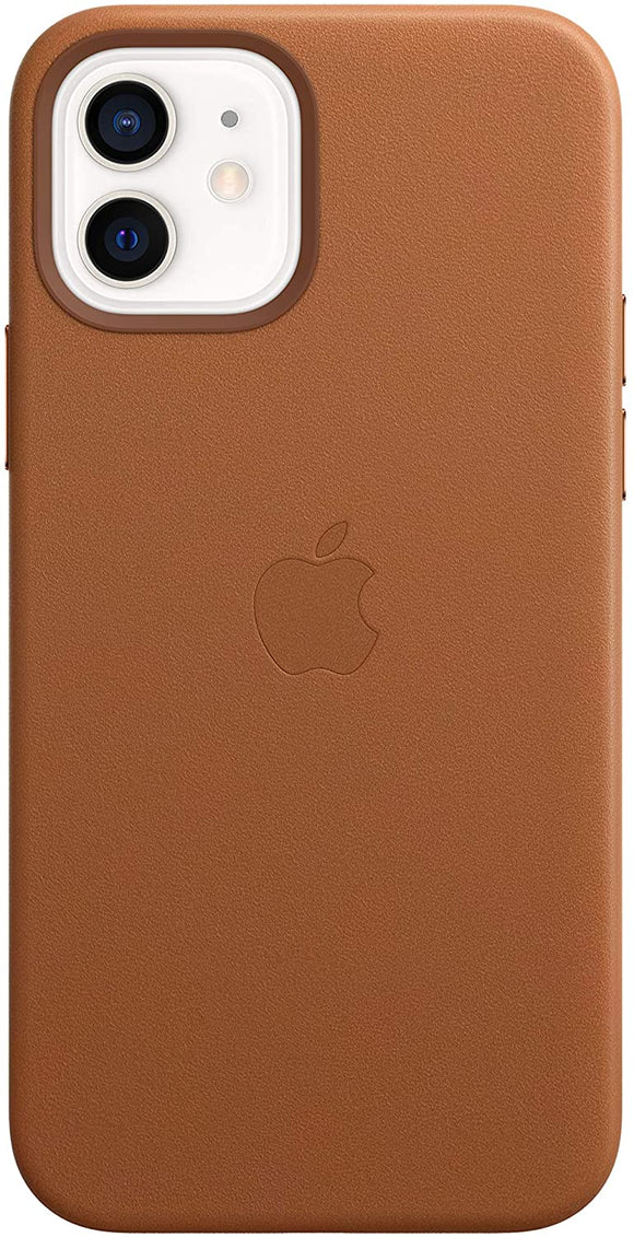 Apple iPhone 12 / 12 Pro Leather Case with MagSafe - Saddle Brown