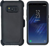 Samsung Galaxy S8 | Holster Case Series | Military Grade Protection with Carrying Belt Clip | Protective Drop-Proof Shock-Proof | Black/Black