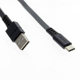Black USB A - USB C 2.0 3 Foot Cable