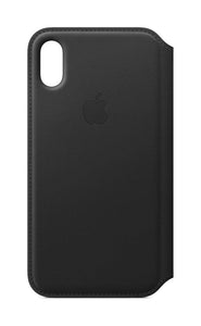 Apple Leather Folio (for iPhone Xs) - Black