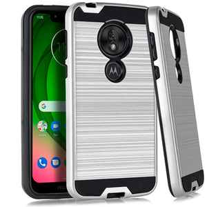 Motorola Moto G7 Play Brushed Case Silver