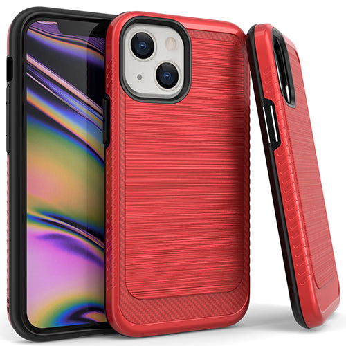 iPhone 14/13 6.1 Brushed Case 3 Red
