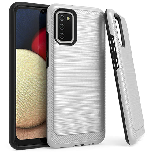 Samsung A02S Brushed Case 3 Silver