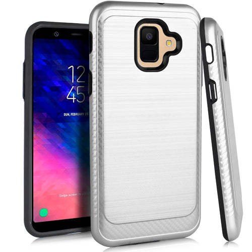 Samsung A6 Brushed Case 3 Silver