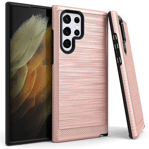 Samsung S22 ULTRA Brushed Case 3 Rose Gold Samsung S22 ULTRA Brushed Case 3 Rose Gold