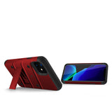 ZIZO BOLT SERIES IPHONE 11 (2019) CASE - BUILT-IN KICKSTAND BELT HOLSTER TEMPERED GLASS SCREEN PROTECTOR-Red/Black
