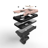 Zizo BOLT Series for iPhone XS/X with Built In Kickstand Holster and Screen Protector Rose Gold