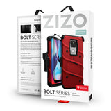 ZIZO BOLT Series Moto G Power (2021) Case - Red & Black