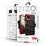 ZIZO BOLT Series Galaxy A12 Case - Black & Red