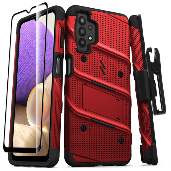 ZIZO BOLT Series Galaxy A32 5G Case - Red & Black