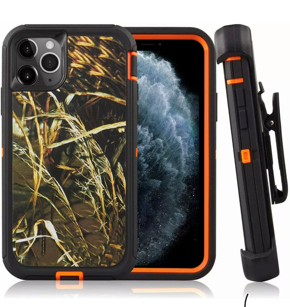 Phone Case iPhone 12 Pro Max With Belt Clip (Camo)