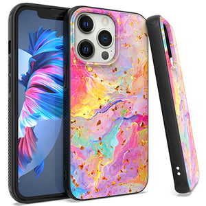 iPhone 13 PRO MAX 6.7 Chrome Flake Marble Rainbow