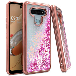 LG K51 CHRO Glitter Motion Dream Catcher R. GOLD