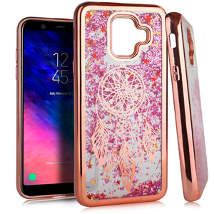 Samsung A6 CHROME Glitter Motion Dream Catcher ROSE GOLD