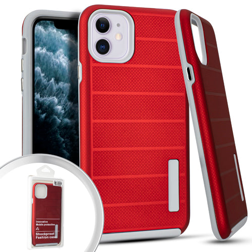 PKG iPhone 11 6.1 Delux Brushed Case Red