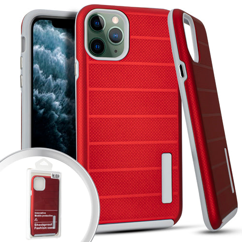 PKG iPhone 11 Pro MAX 6.5 Delux Brushed Case Red