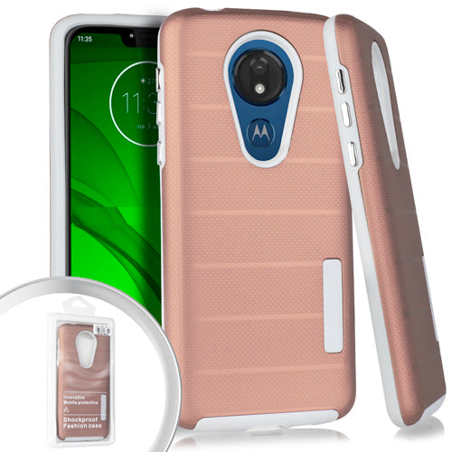 PKG Motorola Moto G7 Power Delux Brushed Case Rose Gold