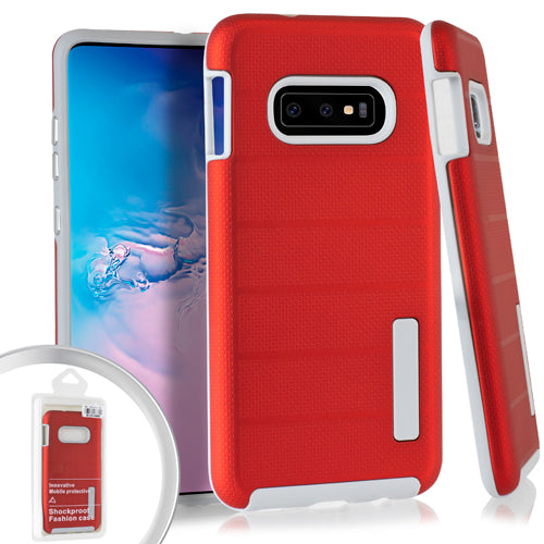 Samsung Galaxy S10e Hybrid Grip Case Cover (DBC RED)