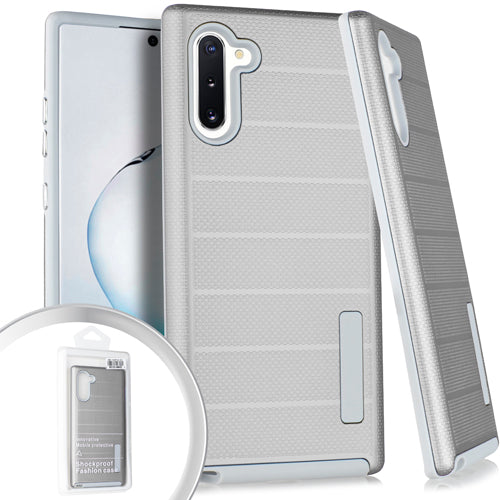 PKG Samsung Note 10 Delux Brushed Case Silver