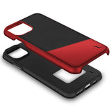ZIZO DIVISION IPHONE 11 PRO (2019) CASE - DUAL LAYERED AND SHOCKPROOF PROTECTION - BLACK & METALLIC RED