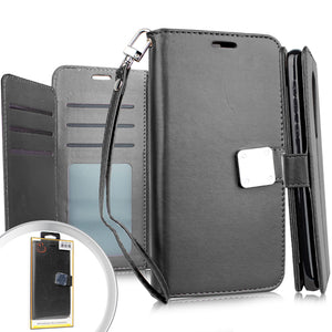 LG K51 Deluxe Wallet w/ Blister Black