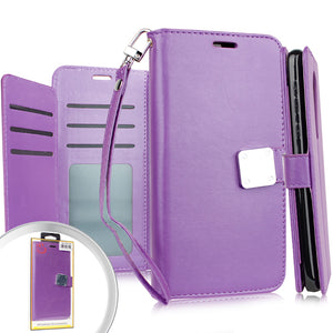 LG K51 Deluxe Wallet w/ Blister Purple