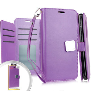 LG Stylo 5 Deluxe Wallet w/ Blister Purple