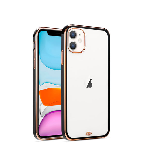 iPhone 12/12 Pro Color Bumper Case- Black