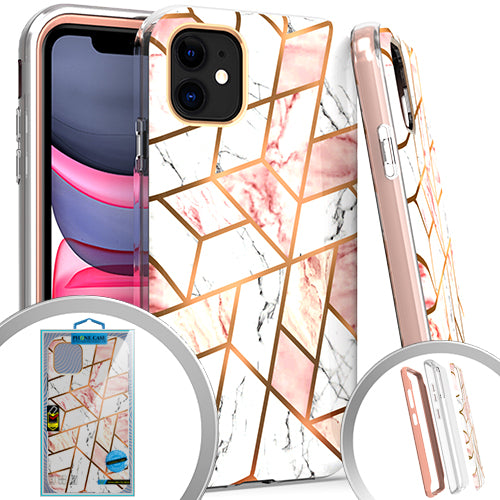 PKG 3 IN 1 iPhone 11 6.1 MARBLE Pink