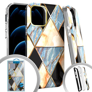 PKG 3 IN 1 iPhone 12 Pro MAX 6.7 MARBLE Black