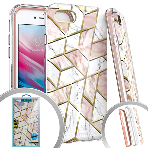 PKG 3 IN 1 iPhone 8 /7 /6 /SE 2020 MARBLE Pink