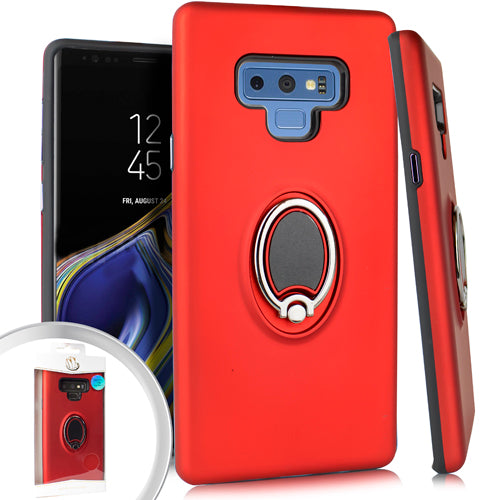 PKG Samsung Note 9 N960 Magnet Ring Stand Red