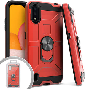 PKG Samsung A01 Magnet Ring Stand 2 Red